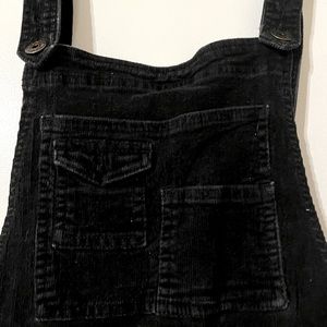 Black Corduroy Overalls